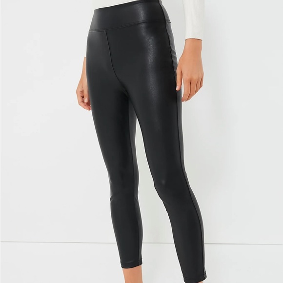 Tuckernuck Pants - Tuckernuck Faux Black Leather Leggings L